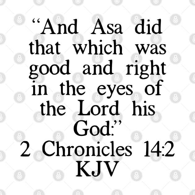 2 Chronicles 14:2 KJV by IBMClothing