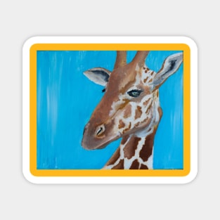 Original Giraffe Art Magnet