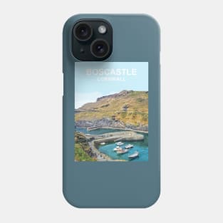 Boscastle Cornwall. Cornish gift. Kernow fishing harbour. Phone Case