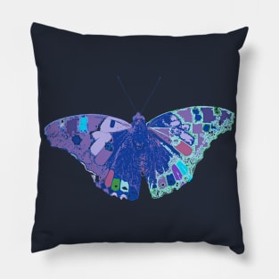 Kitschy Pop Art Butterfly Pillow