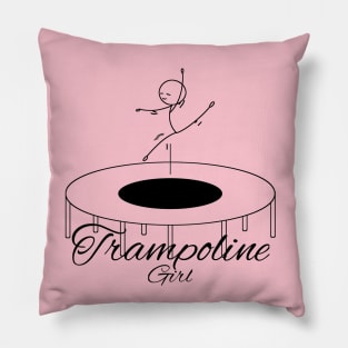 Trampoline girl Pillow