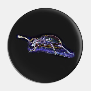 Unique and organic photo of a psychedelic trip style fungus beetle Pin