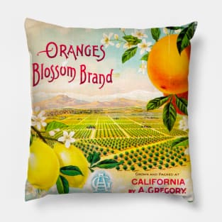 Blossom Brand crate label Pillow