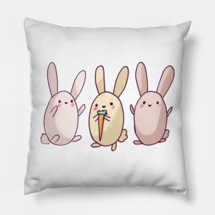 Cute bunnies Pillow