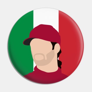 Antonio Giovinazzi Face Art - Flag Edition Pin