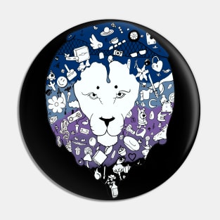 A Roaring Art Pin