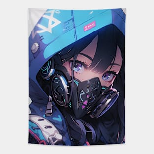 Anime Punk Girl Tapestry