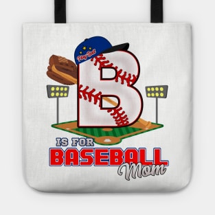 B is for BASEBALL Mom Tote