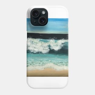 Crashing wave on beach Phone Case