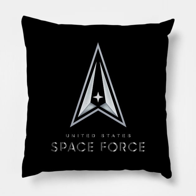 United States Space Force Logo Pillow by twix123844