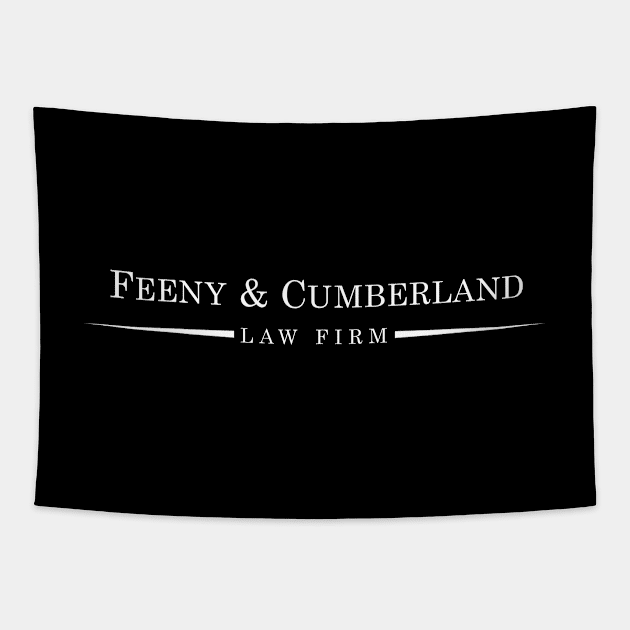 Feeny and Cumberland Law Firm Shirt v2 - Boy Meets World (WHITE TEXT) Tapestry by 90s Kids Forever