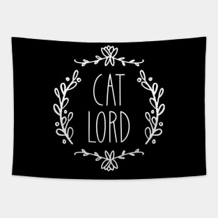 Cat Lord | Ornate | White Tapestry