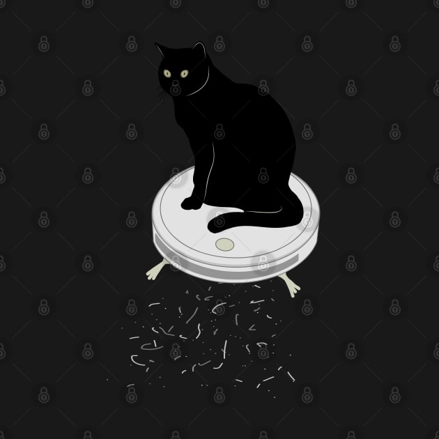 Cat Vacuum Cleaning Witch Cat Lovers Cat Daddy Funny Cat by GraphicsLab