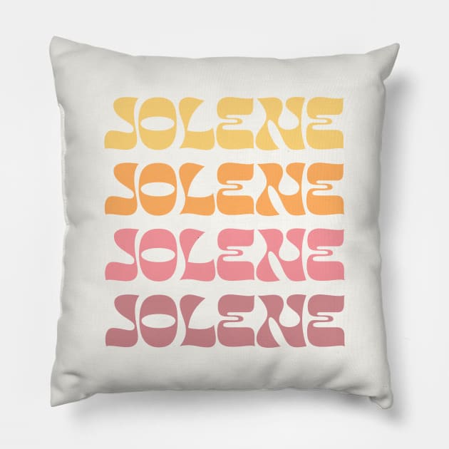 Jolene - Retro Dolly Parton Lyrics Design Pillow by DankFutura