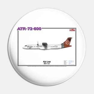 Avions de Transport Régional 72-600 - Fiji Link (Art Print) Pin