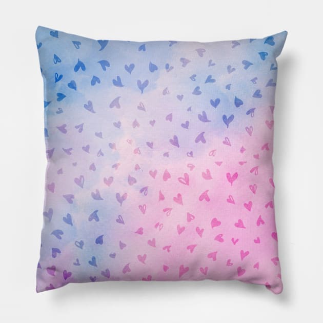 Heart Abstract Art Pillow by bubble_designer