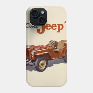 1947 Jeep 'Universal' CJ-3B Phone Case