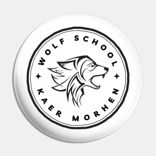 Wolf School - Kaer Morhen - White - Fantasy - Witcher Pin