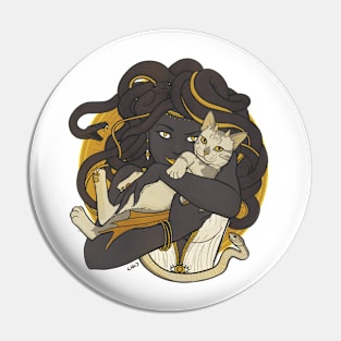 Medusa & Her Chimera Pin