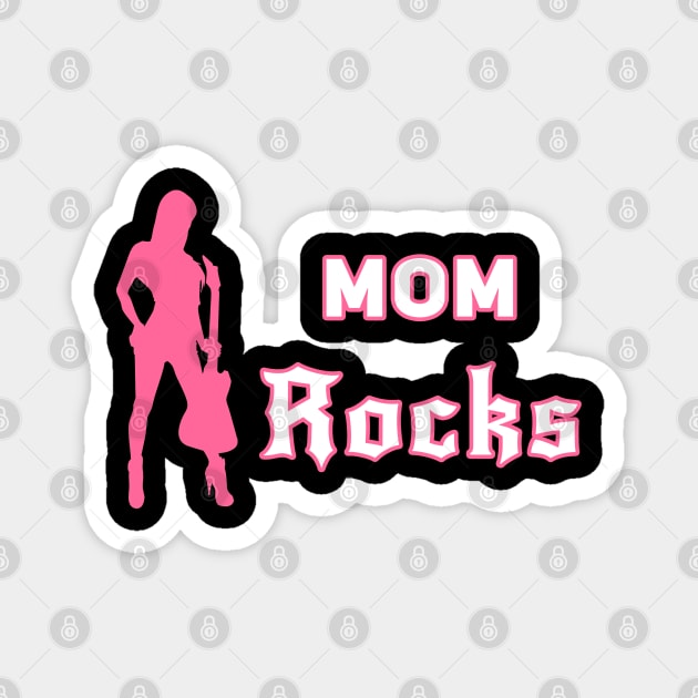 Mom Rocks Magnet by DePit DeSign