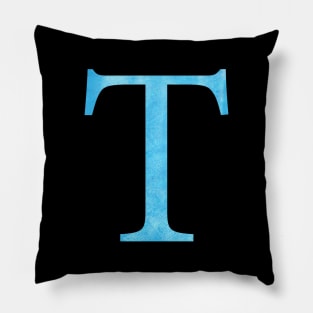 Blue T Pillow