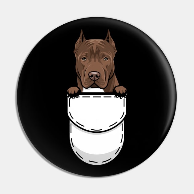 Pit Bull Pocket Dog Pin by Pet My Dog