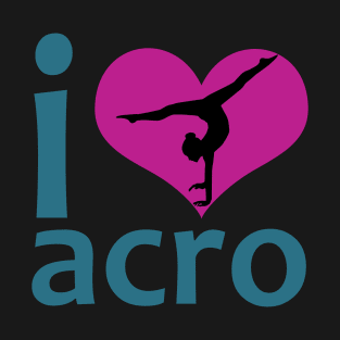 I Heart Acro Silhouette T-Shirt