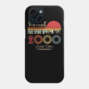 20th Birthday Gift T-Shirt - Retro Birthday - Vintage 2000 Phone Case