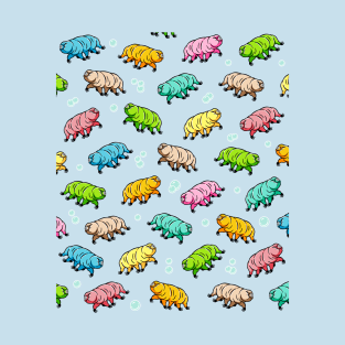 Colourful Tardigrade Pattern T-Shirt