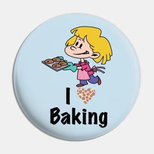 I Love Baking Pin