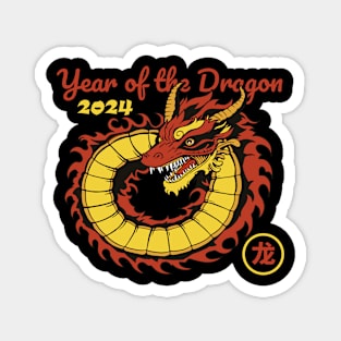 Chinese New Year 2024 Year of The Dragon Magnet