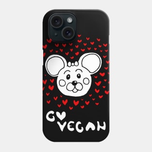 go vegan Phone Case