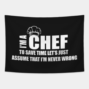 Funny Chef Cook Tapestry