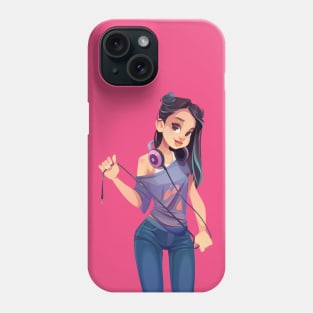 Cute and sexy modern cartoon anime girl Phone Case