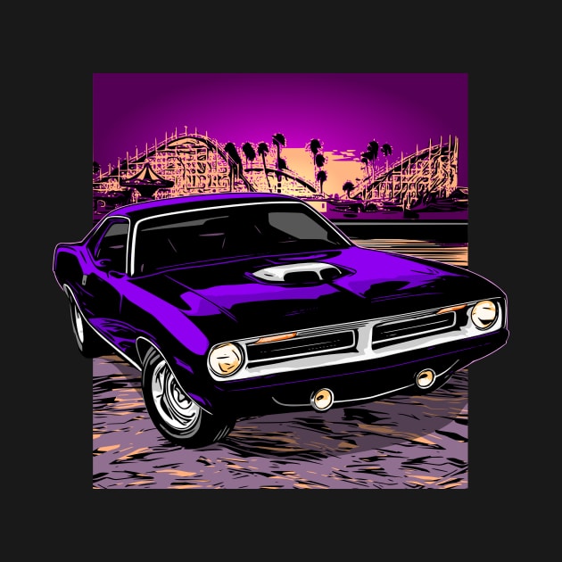 Purple 70 Plymouth Barracuda by ZoeysGarage