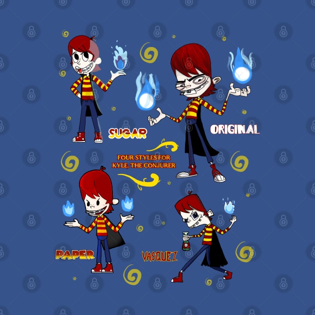 Kyle The Conjurer x4 by VixenwithStripes