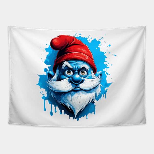 papa smurf Tapestry by weirdesigns