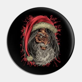 BAD SANTA (back design) Pin