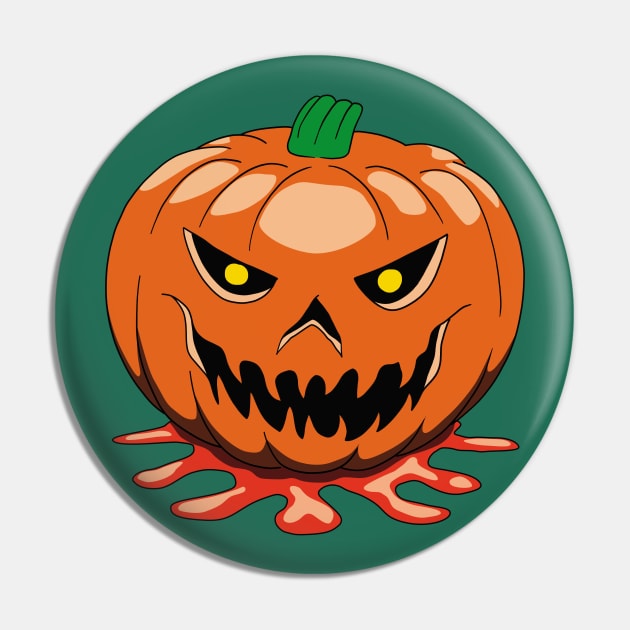 Halloween pumpkin head Pin by TMBTM