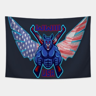 world war 3 WWIII usa Tapestry