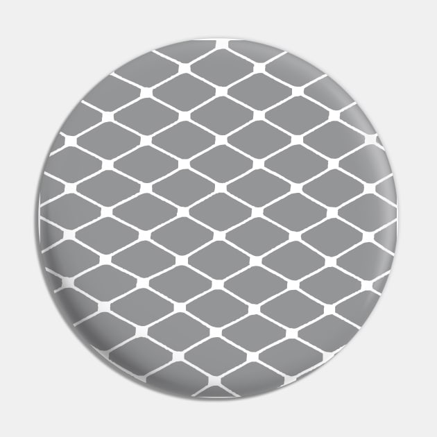 Fishnets in White on Ultimate Gray Background Pin by PurposelyDesigned