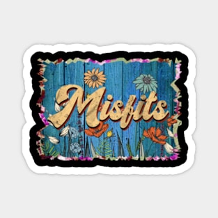 Retro Misfits Name Flowers Limited Edition Proud Classic Styles Magnet