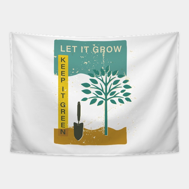 Let It Grow Tapestry by SWON Design