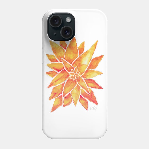 Orange Aloe Vera Phone Case by CatCoq