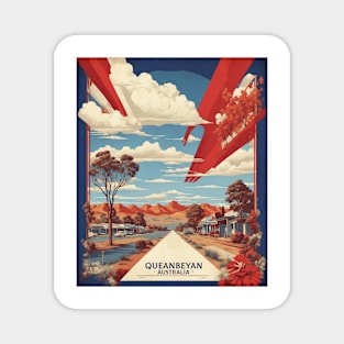 Queanbeyan Australia Vintage Travel Poster Tourism Magnet