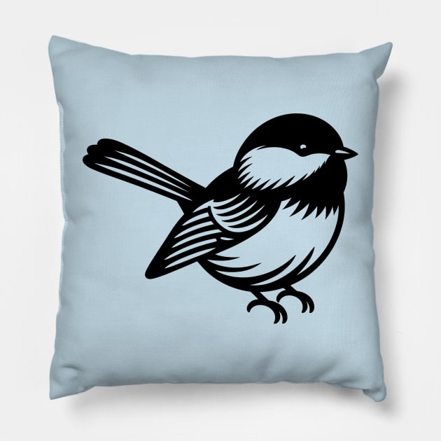 Chickadee Pillow by KayBee Gift Shop