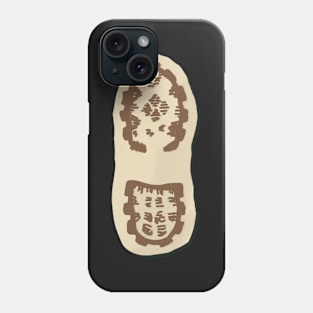 Boot Track Woodcut Phone Case