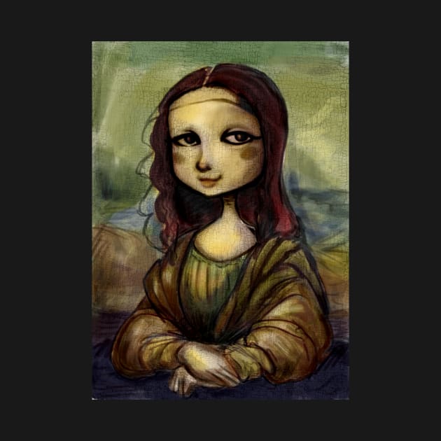 La Joconde : Mona Lisa, Cartoony. by Kornichon