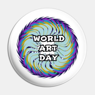 World art Day Pin