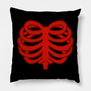 Red Heart Ribs Pillow